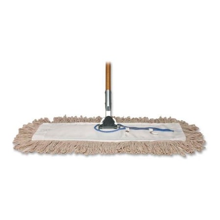 Sp Richards Genuine Joe Dust Mop, w/ Handle, 24" Frame, 60" Handle,  GJO54101